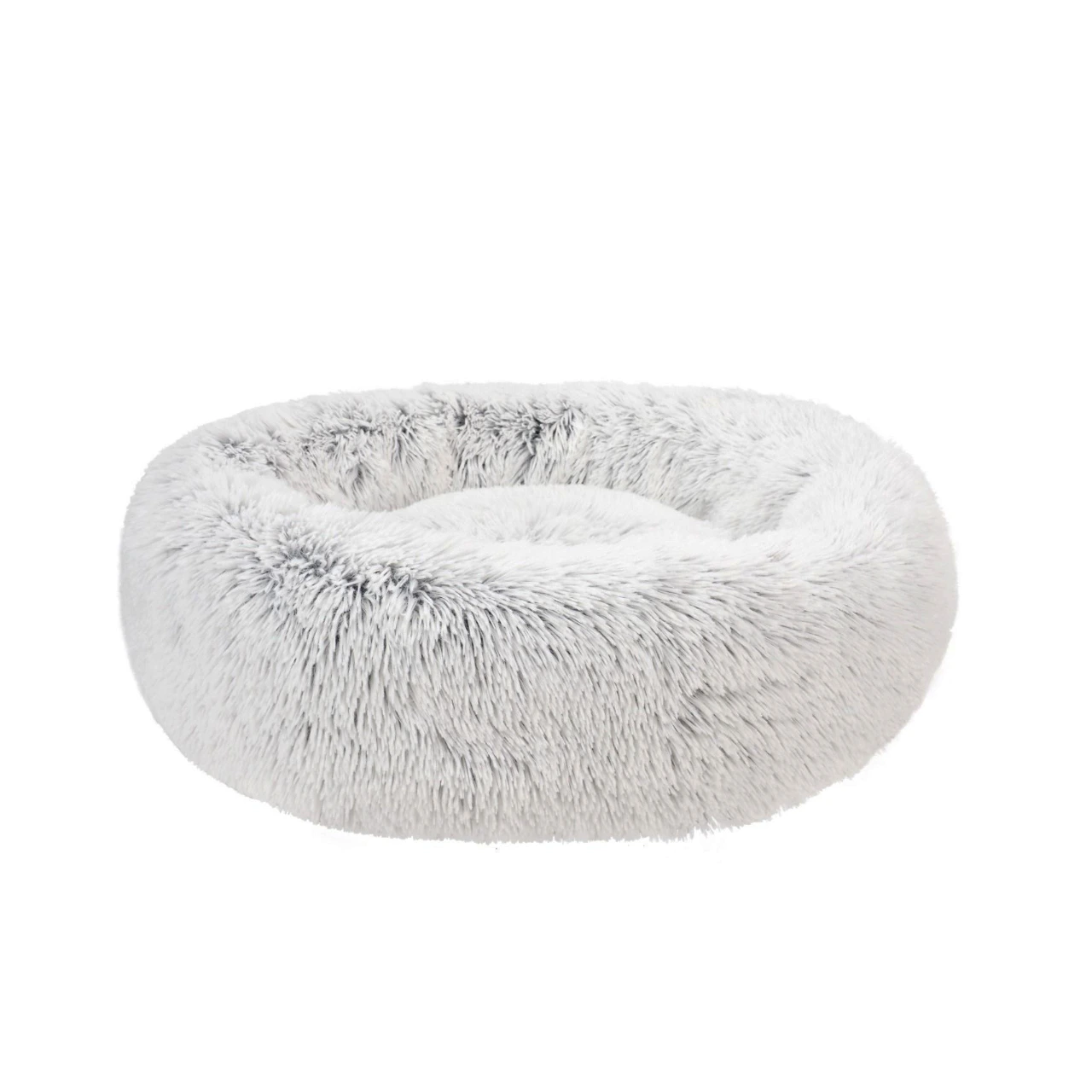 Fluffy hundeseng L Frossen hvid 100,5 x 100,5cm